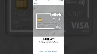 Add your UniBank card to Apple Pay