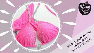 Pink Bikini Competition Suit by Vicky Ross Fit