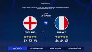 EURO 2024 HEATS UP 🔥  | ENGLAND 🏴󠁧󠁢󠁥󠁮󠁧󠁿 DESTROY FRANCE 🇫🇷 | FC 24 GAMEPLAY