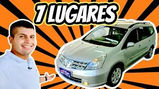 Nissan Grand Livina SL 1.8 AT 2012. Um carro de 7 lugares barato, confort&aacute;vel e robusto!