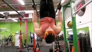 World's First! Fully Inverted (Upside-Down) Row with Leg Extensions - A MegaVegan Video