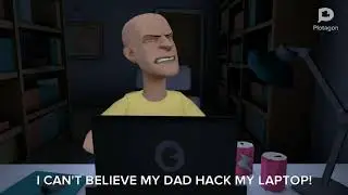 Boris Hacks Caillou's Laptop/Changes Password/Grounded (Plotagon Version)