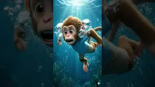 Monkey Saved The Cat 😭💔 | Emotional Rescue Story | Must Watch