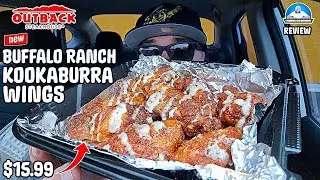 Outback Steakhouse® Buffalo Ranch Kookaburra Wings Review! 🦬🤠🐔| NEW Flavor ALERT! | theendorsement