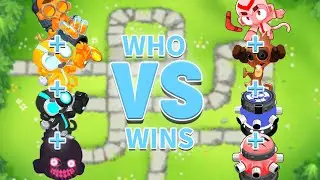 Flame thrower  2 Robot Troll monkey vs Boomerang Monkey shaman monkey New Tack Shooter Tack Shooter