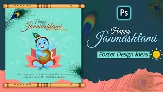 Janmashtami Festival Poster Design||Janmashtami||Krishna Janmashtami Poster||Krishna Poster 2023