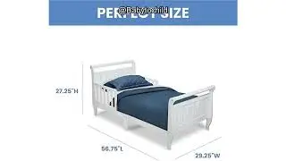 Delta Children Wood Sleigh Toddler Bed Review That Eases Sleep and Safety Worries.