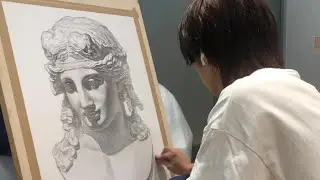 石膏デッサン9時間
