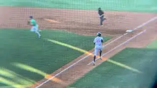 Sean Hjelle records his first hit/rbi