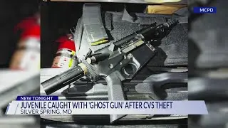 Juvenile caught with loaded &lsquo;ghost gun&rsquo; after theft at CVS in Silver Spring, police say
