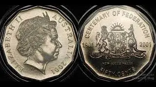 Discovering Australia's 2001 Centenary Of Federation 50 Cent Coin Series! #valuablecoins #australia