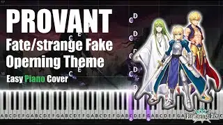 Fate/strange Fake Opening Theme | Easy Piano Cover