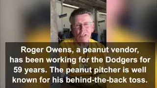 Dodger stadium peanut vendor in his 59th year on the job
