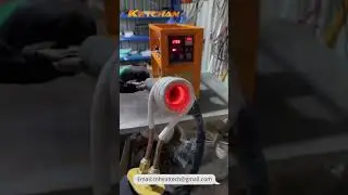 Oh, My GOD! The Guy handheld 1000&deg;C steel pipe, no burns！Induction Heating Machine