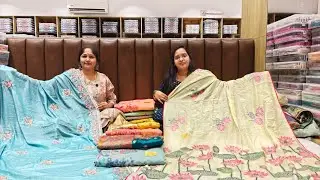 హై క్వాలిటీ చీరల ఫ్యాక్టరీ సూరత్ 👈 పట్టు మరియు ఫాన్సీ చీరలు దొరుకుతాయి |surat telugu shops | Saree