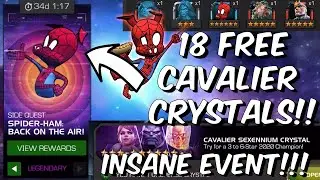 18 FREE CAVALIER CRYSTALS?! - DECEMBER SPIDER-HAM EVENT IS INSANE!!! - Marvel Contest of Champions