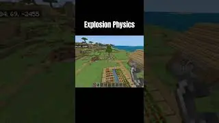 Explosion Physics In Minecraft Bedrock #minecraft #command #commandblock