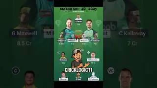 HEA vs STA bbl T20 Dream 11 Prediction | brisbane heat vs Melbourne stars today match #heavssta
