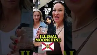 Irish People Try ILLEGAL American Moonshine From Florida @LeatherJacketGuy #Shorts