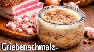 Leckeres Griebenschmalz mit Apfel und Zwiebel 😋 lecker einfach gemacht #287