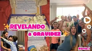 CONTANDO A GRAVIDEZ PARA MEU MARIDO FILHO E MEUS FAMILIARES 🤍