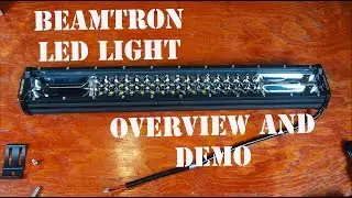 Обзор и демонстрация светодиодного светильника BEAMTRON Led Light Bar 20 дюймов 288 Вт 28800 лм
