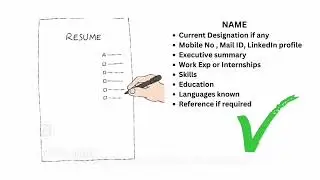 Best resume format for freshers 2026| amazing ATS free resume| contact for designs by Vickey ideas