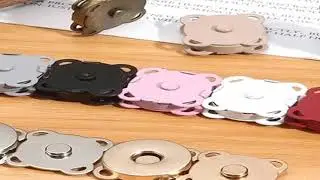 10 Sets Magnetic Snap Button Metal Plum Blossom Sew on Button Clasps Fasteners for Purses Handbag Cl