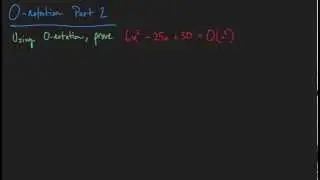 Big Oh Notation - Part 2