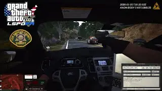 [NO COMMENTARY] GTA V LSPDFR - A BIG SHOOTOUT WITH ROBBERS WHO STOLE A FULL MONEY TRUCK - LASD