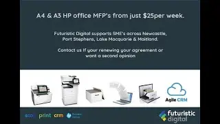 A4 & A3 Multifunction Printers from $25pw - By Futuristic Digital
