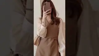Shopee Brown Korean Dress 🤎 #shorts  #shopeefindswithlinks in the description