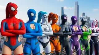 تحدي ألوان سبايدر مان جيرل: Spider-Man Bros Girl Multiverse in Real Life 2026
