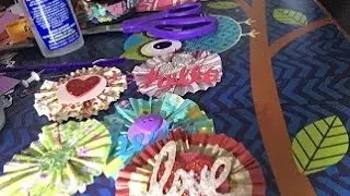 Requested DIY Cupcake liner Rosettes  Quick & Easy