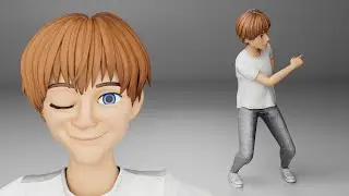 Stylized Cartoon Teen Boy - Fully Rigged & Animated