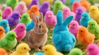 Wadidau❗Colorful Chickens, Cute Chickens, Rainbows Chickens, Cute Rabbit, Cute Animals