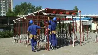 Кофраж с падащи глави Alumecano - демонтаж | Floor formwork Alumecano