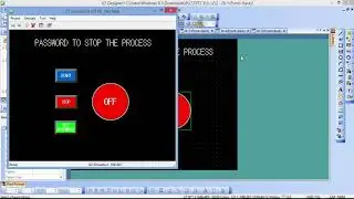 PLC BASIC: PASSWORD TO STOP PROCESS AND PASSWORD SET (MITSUBISHI GX WORKS 2 WITH GT DESIGNER 3)