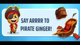 Pirate Ginger ➤ CATCH THE RACCOON! 3 Star Combo Talking Tom Gold Run HD Medieval Update
