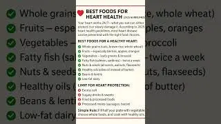 Eat Smart, Protect Your Heart (2025 Food Guide) #viral #heartdisease #food #shorts