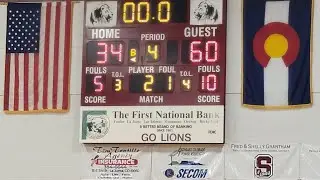 The Crowley County Chargers Boys Basketball Team defeats the Swink Lions Tuesday Night 60-34
