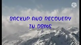 BACKUP AND RECOVERY IN TAMIL | DBMS | BACKUP | RECOVERY | TAMIL |