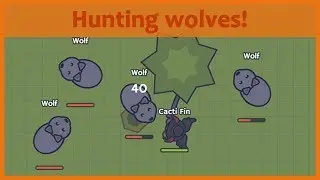 Moomoo.io - NEW WOLF UPDATE! Hunting wolves! (w/ fan arts)