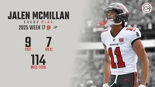 Jalen McMillan Week 17 Highlights | Every Target and Catch vs Dolphins