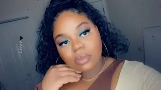 Mint green cut crease tutorial