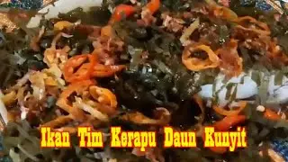 IKAN KRAPU TIM DAUN KUNYIT, ini menu luar biasa dging lezat & gurih..m&agrave;ntap ingat zaman tempo doeloe