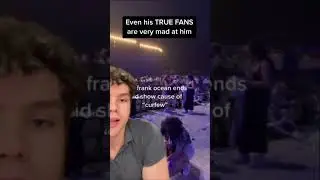Провальное выступление Фрэнка Оушена на фестивале Coachella