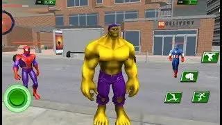 Monster Hero Crime City Fighting Battle | Monster Vs Monster Vs Spider Vs Captain - Android GamePlay