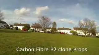 DJI Phantom Props comparison original P1 8045 vs P2 9443 vs P2 9443 carbon fibre clone