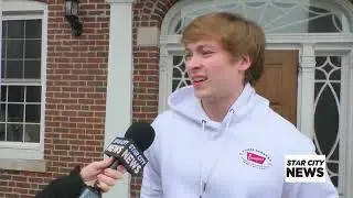 Purdue Fraternity Showing Support for Fallen Brother in MSU